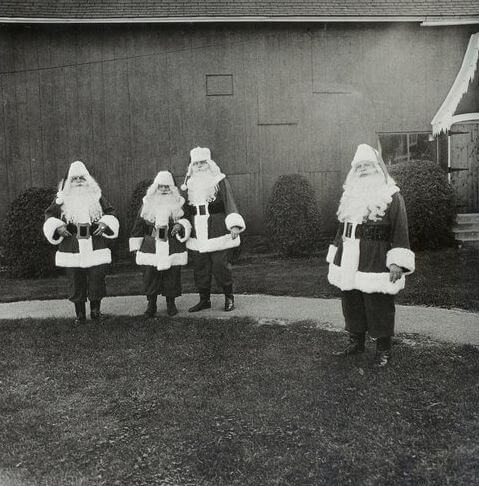 Moşi la Şcoala de Moş Crăciun, 1964, Diane Arbus